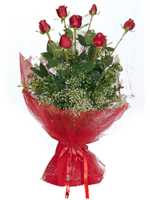  Siirt online çiçek gönderme sipariş  7 adet gülden buket görsel sik sadelik