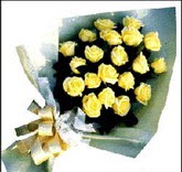 sari güllerden sade buket  Siirt online çiçekçi , çiçek siparişi 