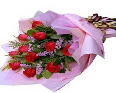 11 adet kirmizi güllerden görsel buket  Siirt çiçek servisi , çiçekçi adresleri 