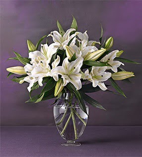 Siirt çiçek online çiçek siparişi  4 dal cazablanca vazo çiçeği