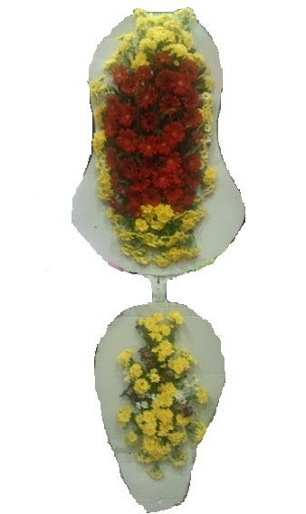 Çift katlı Açılış düğün çiçeği görsel nikah çiçeği