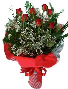 7 kırmızı gül buketi  Siirt online çiçek gönderme sipariş 