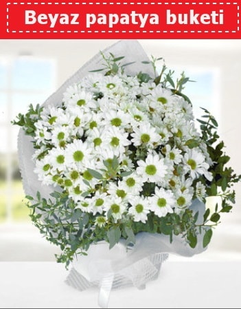 Beyaz Papatya Buketi  Siirt internetten çiçek satışı 